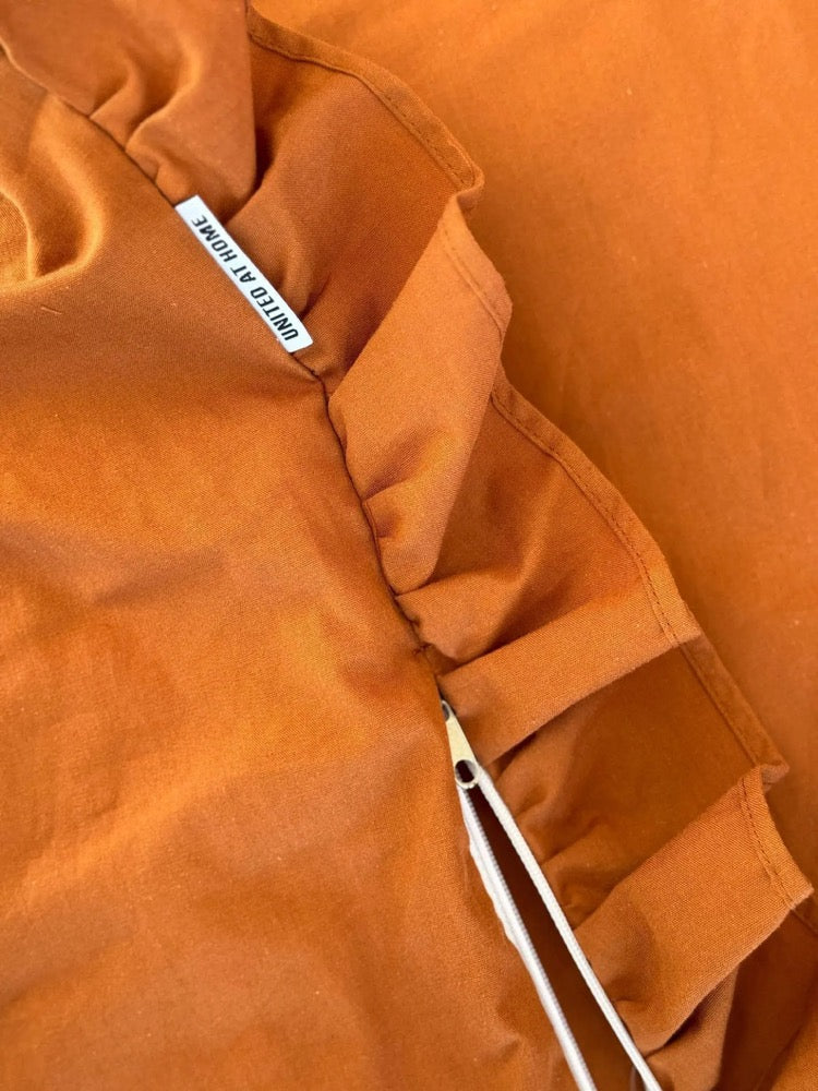 Cinnamon Bed Set - Full Cotton Bedding with Duvet Cover, Pillow Cases, Bed Sheet - Minimalist Sheets set